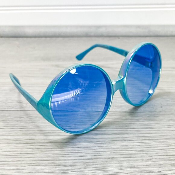 Vintage Dr. Peeper's Blue Sunglasses - Picture 1 of 8